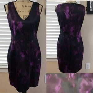 NWOT Tahari  watercolor sheath dress size 6